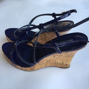 SCHUTZ Womens Blue Strappy Comfort Sitara Round Toe Slip On Flip Flop Sandal B